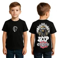 Camiseta Gaviões Tshirt Corinthians Moda Infantil Torcedor Camisa Para Criança
