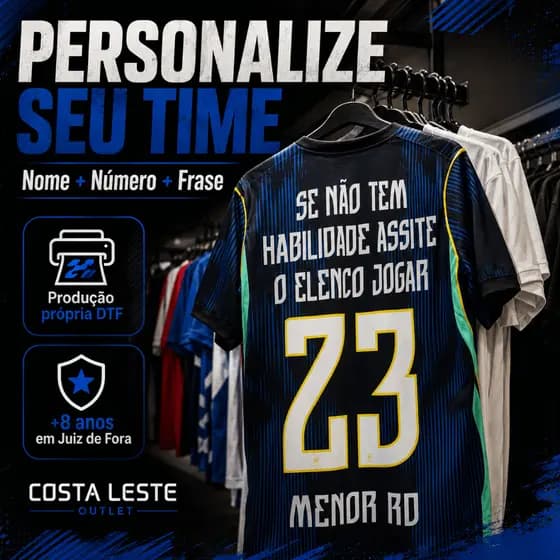 Kit Customização Camisa - Pach Termocolante I DTF I Futebol I Fácil Aplicação I Alta durabilidade I Resistente a agua