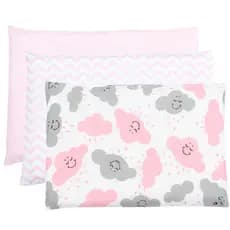Kit Fronha para Travesseiro Antissufocante 100% Algodão 3 Peças Menino Menina Estampada Promoção