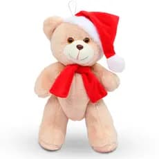 Ursinho de Natal Enfeite Decoração Árvore Pelúcia 28cm