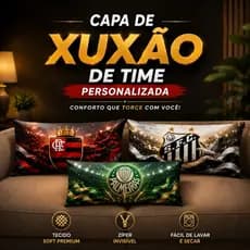 Capa De Xuxão Travesseiro Time Futebol Brasileiro 1,40x0,45 Estampado