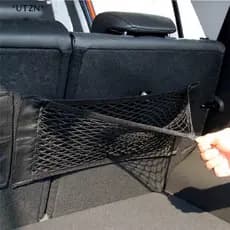 Rede De Armazenamento De Porta-Malas Traseiro Do Carro Organizador De Malha Elástica De Cordas Mágicas Bolsa De Bolso