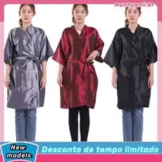 Roupão / Kimono De Cetim Noiva / Salão De Beleza Kit C/ 5