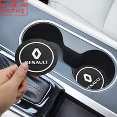 Porta Garrafas Renault Car Carro De Borracha Macia Antiderrapante Para Clio Fluence Duster Megane 2 Sandero Kwid Logan Captur Kiger Koleos Cênico