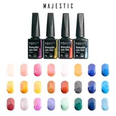 Esmalte em gel GLOW (24 cores Perolado) 9g Alongamentos Majestic Nails