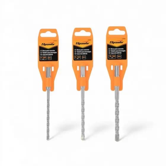 Broca Encaixe SDS Martelete 6 8 ou 10mmx160mm - Sparta