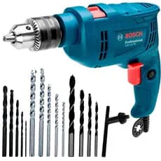 Furadeira de Impacto Bosch 550W GSB 550 RE 1/2 Pol + Kit 14 Brocas Bosch