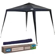Tenda Gazebo Rafia Azul Encaixe Tubular 3x3 Mor