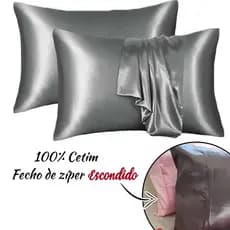Fronha grande de Cetim para Travesseiros da Nasa 70 cm x 50 cm Anti Frizz