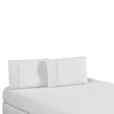 Jogo De Lençol Cama Queen Percal 180 Fios - Jogo De Cama Com 3 Peças Lençol Todo Elasticado
