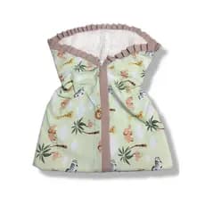 Manta De Dormir Para Bebe Saco De Dormir Enxoval Do Bebe Estampado Saida Maternidade Safari