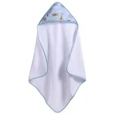 TOALHA DE BANHO BEBÊ ENXOVAL MATERNIDADE ATOALHADO MENINOS ESTAMPAS AZUL