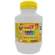 Tinta Guache Radex 250 ml Branco Ref: 2568 - Pacote com 3 Unidade