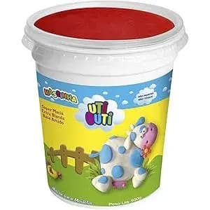 Massa de Modelar UtiGuti Vermelha 500g