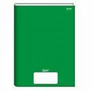 kit  2 Caderno Brochura 1/4 Capa Dura Stiff 48 Folhas Verde Xadrez Stiff   -  Pequeno