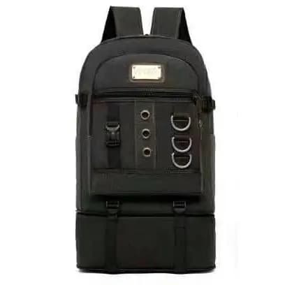 Mochila Grande 50 Litros Mochila Unisex Camuflada Extensível Mochila de Lona