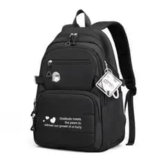 Mochila Feminina espaçosa de grande capacidade resistente nylon e leve mochila escolar elegante para viagens e uso diá