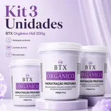 BTX Orgânico Hs9 200g Progressiva Orgânica Hidratação Profunda Controle de Frizz