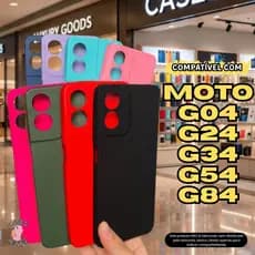 Case Capa Capinha Compatível Com Motorola Moto G04 G24 G34 5G G54 5G G84 5G Aveludada Protetora