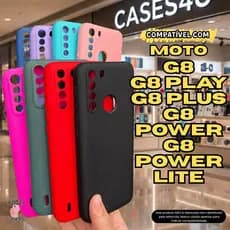 Case Capa Capinha Compatível Com Moto G8 G8 Play G8 Plus G8 Power G8 Power Lite Aveludada Protetora
