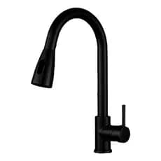 Torneira Para Cozinha Gourmet Bancada Extensivel Flexivel - Preta