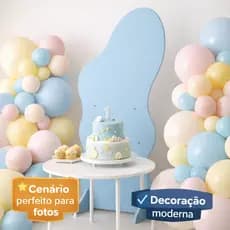 Painel Orgânico Colorido Em MDF Premium Festas Aniversários