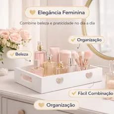 Bandeja Decorativa Mdf Bandeija Decoracao Coração Branca