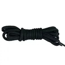 20 Par Cadarço Redondo Roliço Branco ou Preto de Qualidade para Tenis 120cm - Coturno, Bota, Short, Moletom