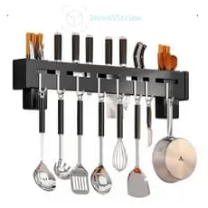 Suporte Metal Organizador de Talheres – Facas, Garfos e Utensílios de Parede