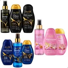Kit Completo Muriel Body Splash 200ml + Hidratante 200ml + Óleo de Banho 230ml