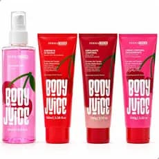 Kit Cereja Completo 4 em 1 Pele Macia e Cheirosa o Dia Todo Dermachem