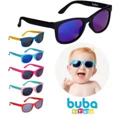 Óculos de Sol Infantil Bebê Marca Buba Original Armação Flexível Não Quebra Acompanha Estojo e Lenço para Limpeza