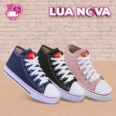 Tênis adulto All Cano Alto botinha star confortavel promoção Lua Nova