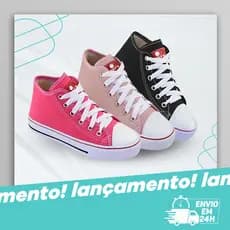 Tênis Infantil All tipo Cano Alto star Menino Menina Botinha Dult´s