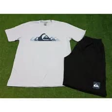 CONJUNTO QUIKSILVE VERAO CAMISETA  ALGODAO + BERMUDA PREMIUM