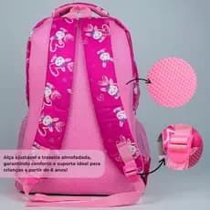 Mochila Infantil Feminina | Bolsa Escolar | Coelhinho | Mochila de Costas Impermeável
