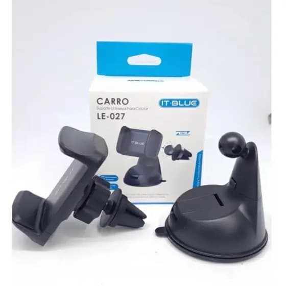 Suporte Veicular Universal Para Celular It-Blue LE-027 2 em 1 Suporte De Telefone Giratório De 360 Graus-MP