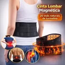 Cinta Lombar Magnética Imãs Turmalina Terapia Alivia Dor Nervo Ciático Hérnia Costas Autoaquecimento