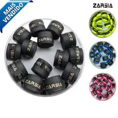 Overgrip Zarsia Pro Super Grap Seca Perfurado Fita Preta para Raquete Tênis