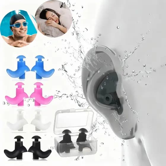 Protetor Auricular Tampão de Ouvido Natação Banho Piscina Auditivo Orelhas