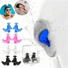 Tampão de Ouvido Protetor Auricular Natação Banho Piscina Auditivo Orelhas