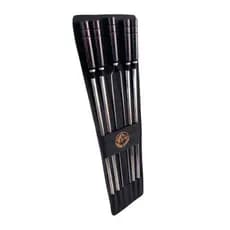 Kit 6 Espetos Artesanais de Inox P/ Churrasco Com Capa