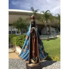 Imagem de Gesso Nossa Senhora Aparecida 30 cm