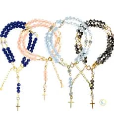 Terço de Pulso - Pulseira Terço Feminina Nossa Senhora Aparecida