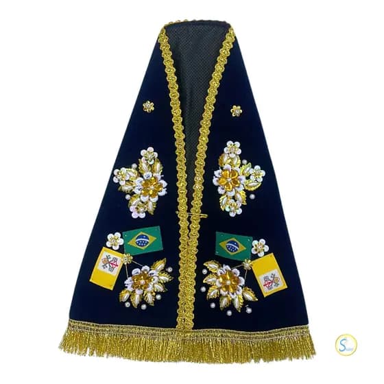 MANTO NOSSA SENHORA APARECIDA DE 27CM - MODELO SEM TOUCA