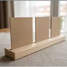 Kit 10 Bases Pinus + MDF 8x10cm Suporte para Fotos e Decoração