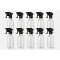 Kit 10 Frascos PET 500ml com Válvula Gatilho Spray R28 – Borrifador. Jato ajustável.