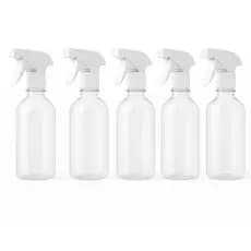 Kit 05 Borrifadores - Frascos PET 500ml com Válvula Gatilho Spray BRANCO R28