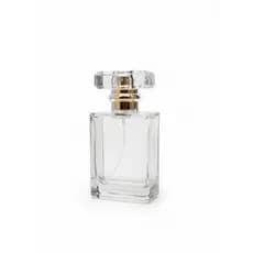 Frasco de Perfume de Vidro 50 ml Luxo com Tampa Acrílica – Spray Recarregável