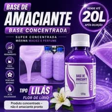 Amaciante Flor de Lírio Rende até 20 Litros Perfume e Maciez para Roupas